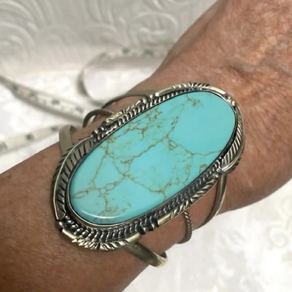 Turquoise Silver Women's Bracelet